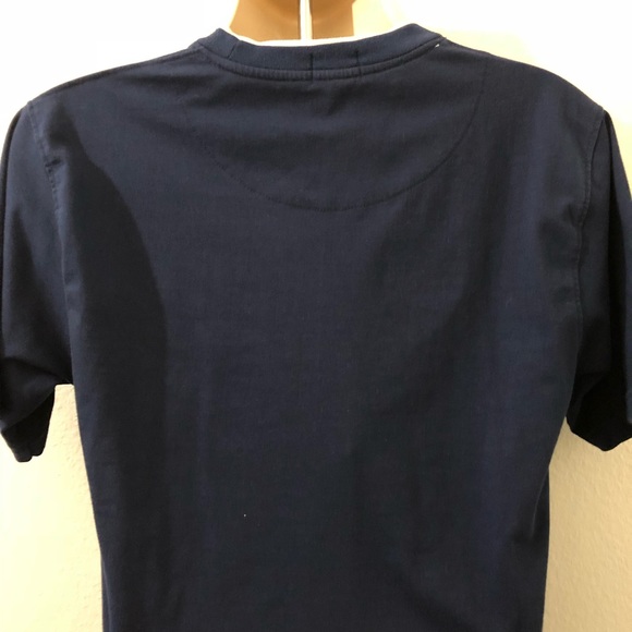 Ralph Lauren Polo Mens Navy Blue Solid ShortSleeve - Picture 2 of 3
